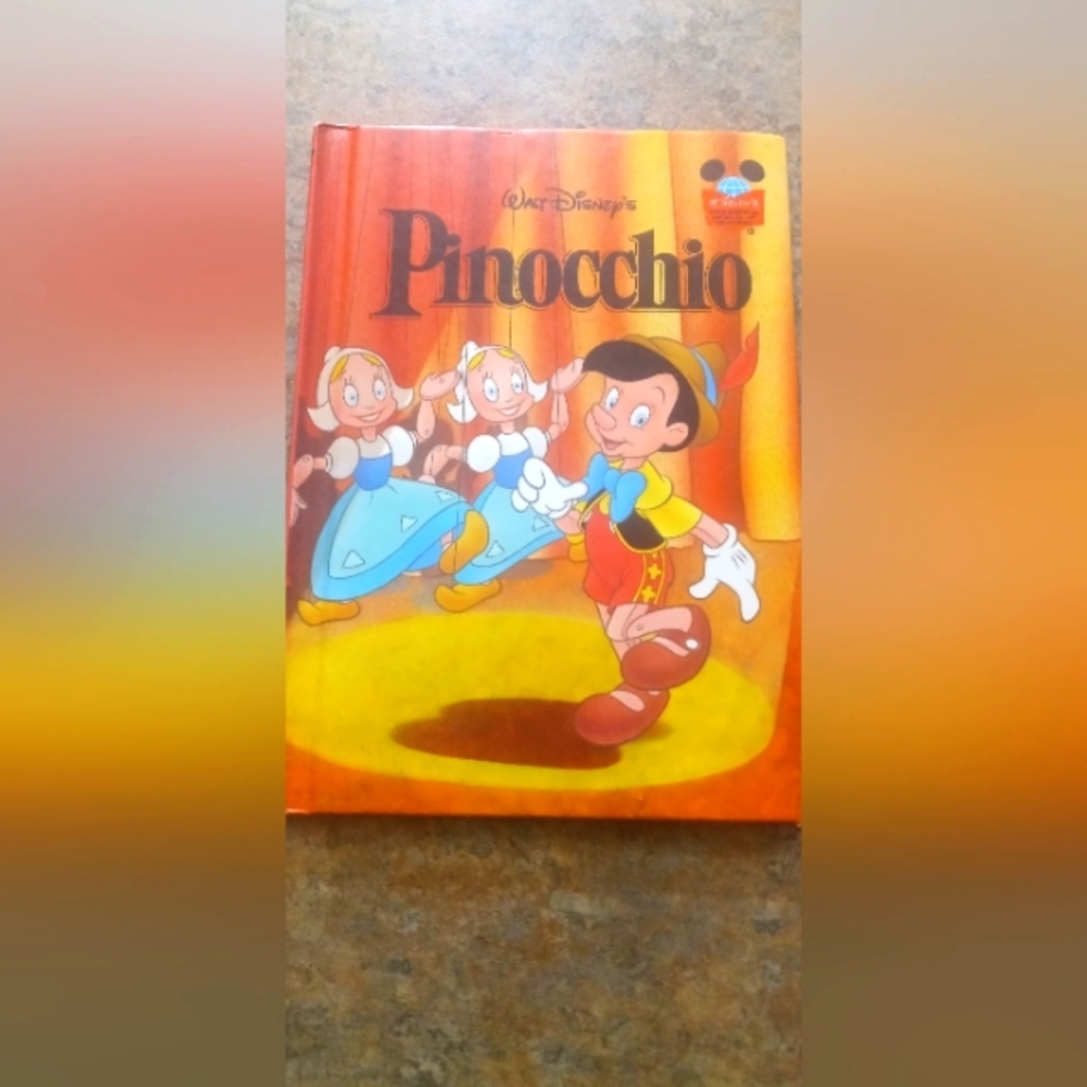 Walt Disney's Pinocchio Hardcover - Orange Cover book
